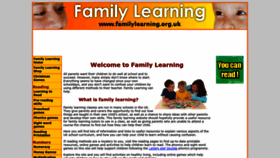 What Familylearning.org.uk website looked like in 2023 (1 year ago)
