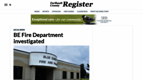 What Faribaultcountyregister.com website looked like in 2023 (1 year ago)