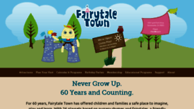 What Fairytaletown.org website looked like in 2023 (1 year ago)