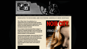 What Filmnoirfoundation.org website looked like in 2023 (1 year ago)