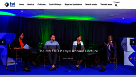 What Fsdkenya.org website looked like in 2023 (1 year ago)