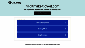 What Finditmakeitloveit.com website looked like in 2023 (1 year ago)