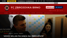 What Fczbrno.cz website looked like in 2023 (1 year ago)
