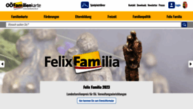 What Familienkarte.at website looked like in 2023 (1 year ago)