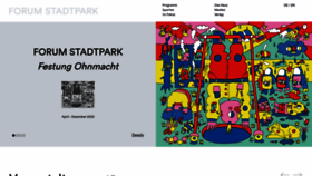 What Forumstadtpark.at website looked like in 2023 (1 year ago)