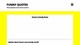 What Funnyquoteshumor.com website looked like in 2023 (1 year ago)