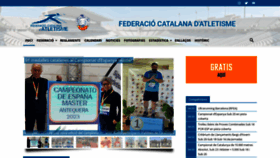 What Fcatletisme.cat website looked like in 2023 (1 year ago)