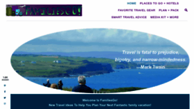 What Familiesgotravel.com website looked like in 2023 (1 year ago)