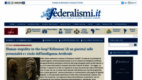 What Federalismi.it website looked like in 2023 (1 year ago)