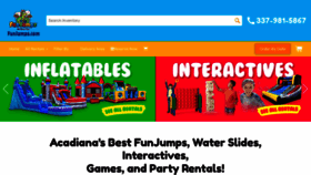 What Funjumps.com website looked like in 2023 (1 year ago)