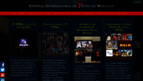 What Festivaldepoesiademedellin.org website looked like in 2023 (1 year ago)