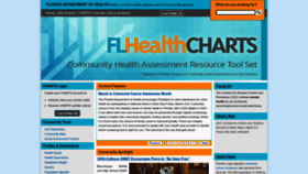 What Flhealthcharts.com website looked like in 2023 (1 year ago)