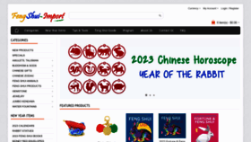 What Fengshui-import.com website looked like in 2023 (1 year ago)