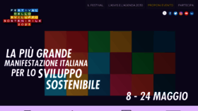 What Festivalsvilupposostenibile.it website looked like in 2023 (1 year ago)