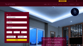 What Favehotels.com website looked like in 2023 (1 year ago)