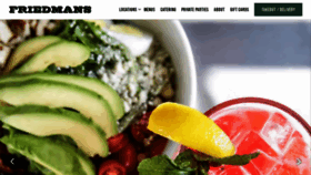 What Friedmansrestaurant.com website looked like in 2023 (1 year ago)