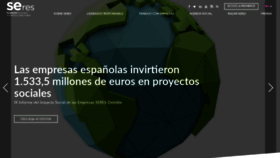 What Fundacionseres.org website looked like in 2023 (1 year ago)