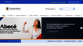 What Funcionpublica.gov.co website looked like in 2023 (1 year ago)