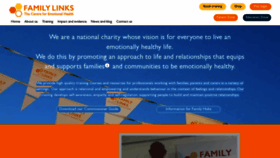 What Familylinks.org.uk website looked like in 2023 (1 year ago)