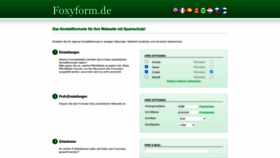 What Foxyform.de website looked like in 2023 (1 year ago)