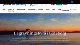 What Fjallmansbegravning.se website looked like in 2023 (1 year ago)