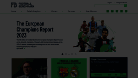What Footballbenchmark.com website looked like in 2023 (1 year ago)