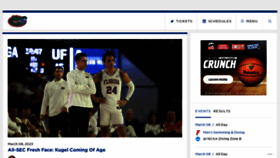 What Floridagators.com website looked like in 2023 (1 year ago)