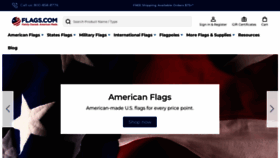 What Flags.com website looked like in 2023 (1 year ago)
