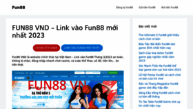 What Fun88vnd.com website looked like in 2023 (1 year ago)