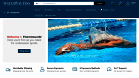 What Finswimworld.com website looked like in 2023 (1 year ago)