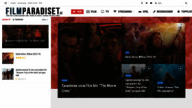 What Filmparadiset.se website looked like in 2023 (1 year ago)