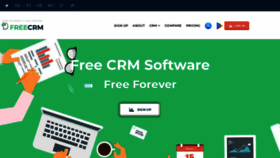 What Freecrm.com website looked like in 2023 (1 year ago)