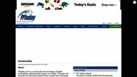 What Fftodayforums.com website looked like in 2023 (1 year ago)