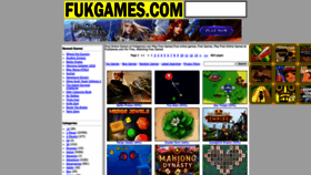 What Fukgames.com website looked like in 2023 (1 year ago)