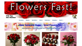 What Flowersfast.com website looked like in 2023 (1 year ago)
