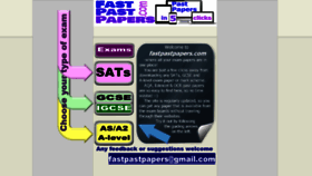 What Fastpastpapers.com website looked like in 2023 (1 year ago)