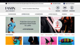 What Fashn.de website looked like in 2023 (1 year ago)