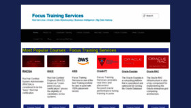 What Focustraining.in website looked like in 2023 (1 year ago)