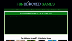 What Funblocked-games.info website looked like in 2023 (1 year ago)