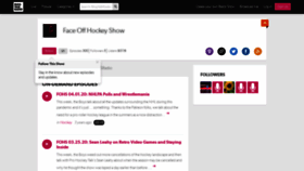 What Faceoffhockeyshow.com website looked like in 2023 (1 year ago)