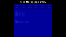 What Freehoroscopedaily.com website looked like in 2023 (1 year ago)
