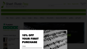 What Freehandmusic.com website looked like in 2023 (1 year ago)