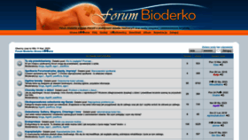 What Forumbioderko.pl website looked like in 2023 (1 year ago)