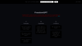 What Freedomgpt.com website looked like in 2023 (1 year ago)