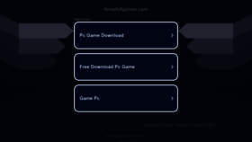 What Forestofgames.com website looked like in 2023 (1 year ago)