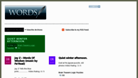 What Fridgewords.org website looked like in 2011 (13 years ago)