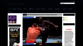 What Fightfan.net website looked like in 2023 (1 year ago)