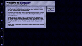 What Fontage.com website looked like in 2023 (1 year ago)