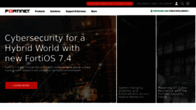 What Fortinet.net website looked like in 2023 (2 years ago)