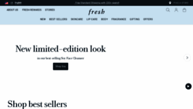 What Fresh.com website looked like in 2023 (1 year ago)